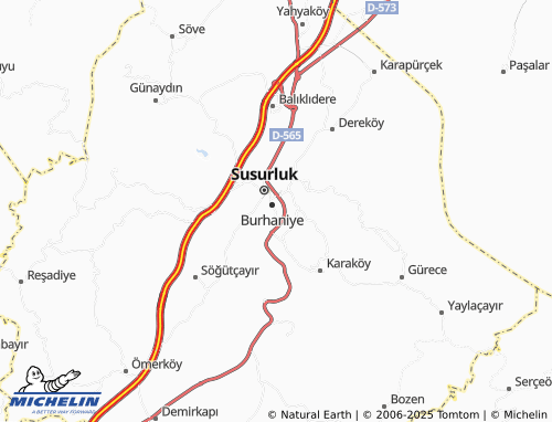 MICHELIN-Landkarte Sultaniye - ViaMichelin