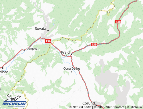 Carte MICHELIN Praid - ViaMichelin