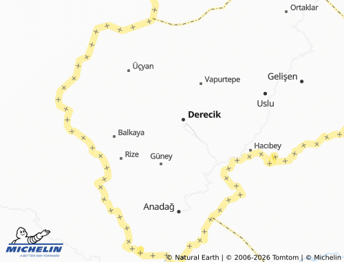 MICHELIN Gürmeşe map - ViaMichelin
