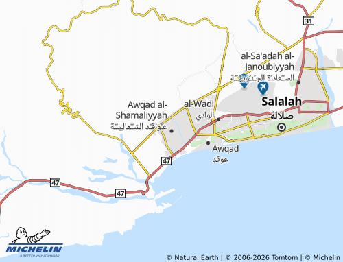 Kaart MICHELIN Awqad al-Shamaliyyah - ViaMichelin
