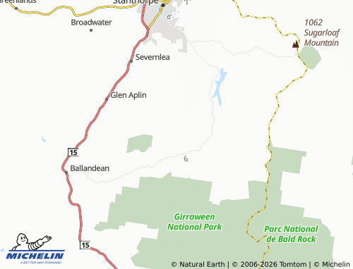 Mapa MICHELIN Mount Tully - ViaMichelin
