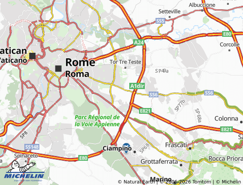 MICHELIN Torrespaccata map - ViaMichelin