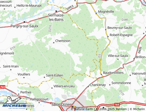 Mappa MICHELIN Trois-Fontaines-l'Abbaye - ViaMichelin