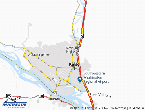 Kaart MICHELIN West Side Highway - ViaMichelin
