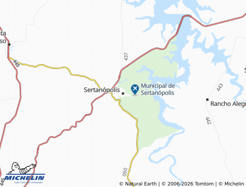 MICHELIN Sertanópolis map - ViaMichelin