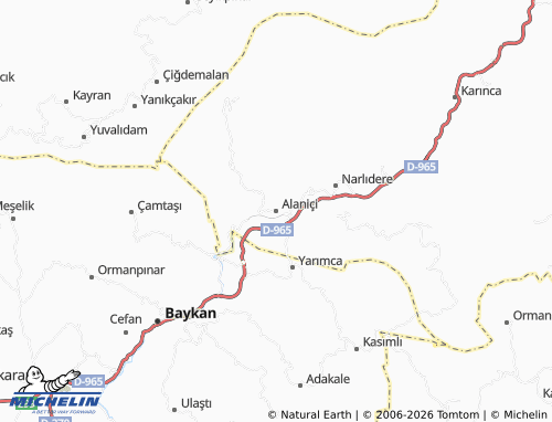 Mappa MICHELIN Alaniçi - ViaMichelin