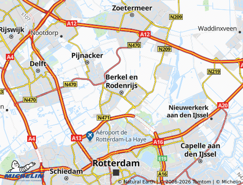Kaart MICHELIN Berkel en Rodenrijs - ViaMichelin