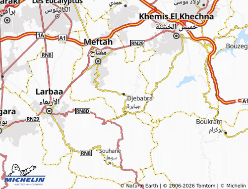 MICHELIN-Landkarte Jababirah - ViaMichelin