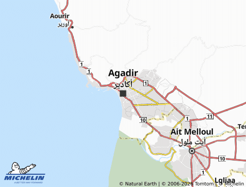 MICHELIN Agadir map - ViaMichelin