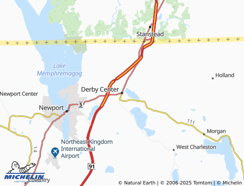MICHELIN Derby Center map - ViaMichelin