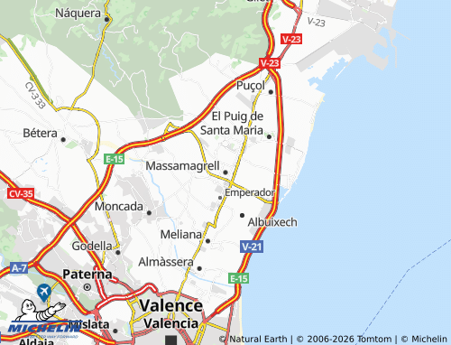 Mappa MICHELIN Massamagrell - ViaMichelin