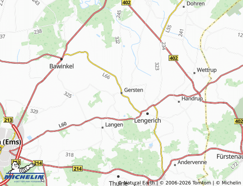 MICHELIN Gersten map - ViaMichelin