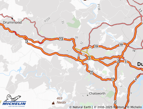 MICHELIN Ashley map - ViaMichelin