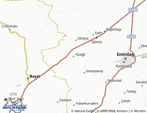 Mappa MICHELIN Yüreğil - ViaMichelin