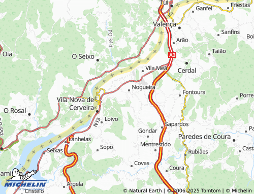 Mapa MICHELIN Pedreira - ViaMichelin