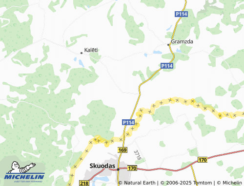 MICHELIN Ozoli map - ViaMichelin