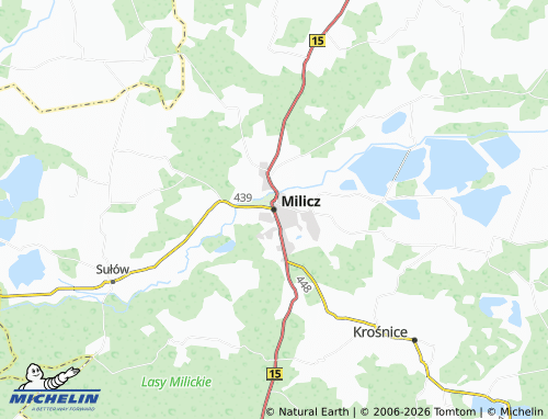 Mappa MICHELIN Milicz - ViaMichelin