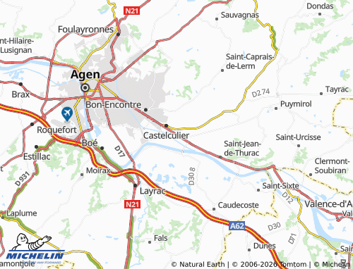 Carte MICHELIN Lafox - ViaMichelin
