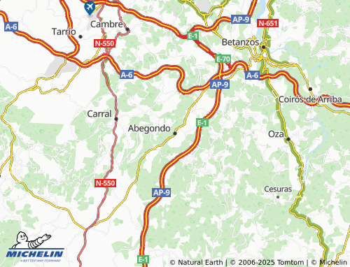 MICHELIN Abegondo (Santaia) map - ViaMichelin