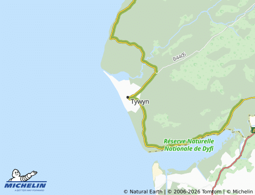 Mappa MICHELIN Tywyn - ViaMichelin