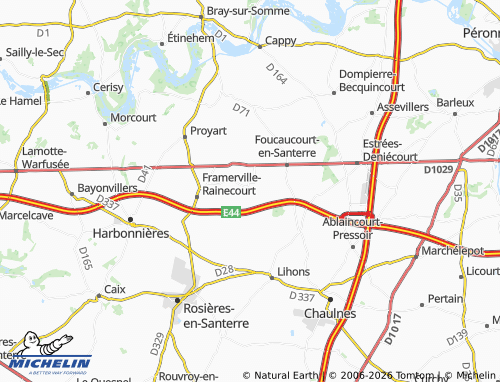MICHELIN-Landkarte Herleville - ViaMichelin