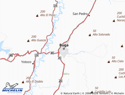 MICHELIN Sucre map - ViaMichelin