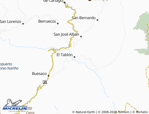 Mapa MICHELIN El Tablón - ViaMichelin