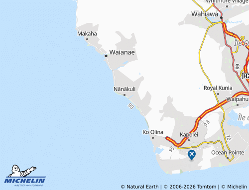 Mapa MICHELIN Nānākuli - ViaMichelin