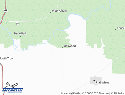 MICHELIN Oakwood map - ViaMichelin