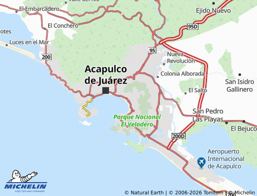 Mappa MICHELIN Centro Internacional Acapulco - ViaMichelin