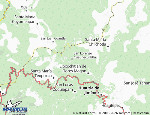 Mappa MICHELIN Santa Ana Ateixtlahuaca - ViaMichelin