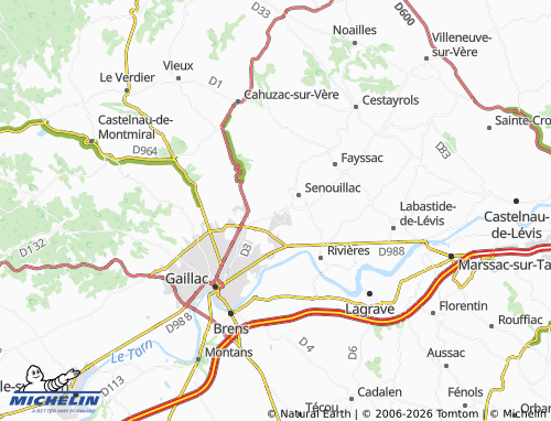 MICHELIN Bel Air map - ViaMichelin