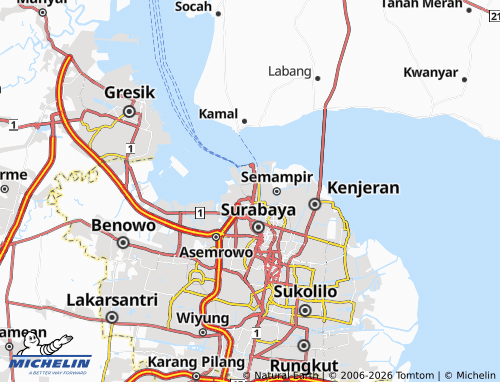 MICHELIN Pabean Cantian map - ViaMichelin