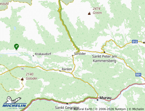 Carte MICHELIN Schöder - ViaMichelin