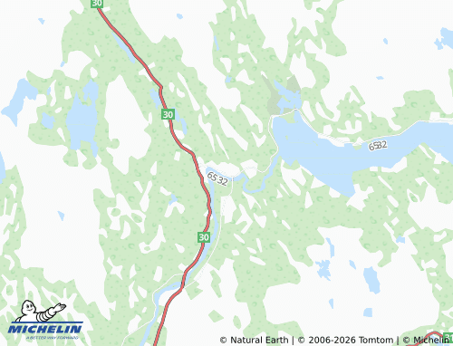 MICHELIN-Landkarte Glåmos - ViaMichelin