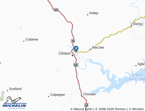 Mappa MICHELIN Clinton - ViaMichelin
