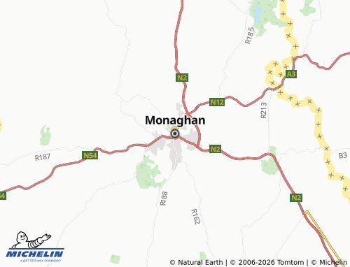 Kaart MICHELIN Monaghan - ViaMichelin