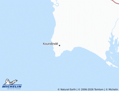 MICHELIN Koundindé map - ViaMichelin