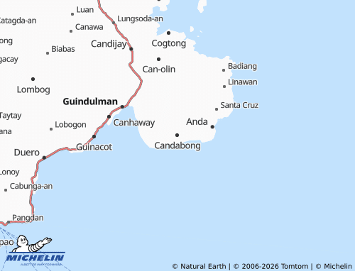 MICHELIN Candabong map - ViaMichelin