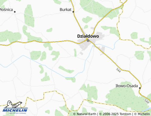 MICHELIN Księży Dwór map - ViaMichelin