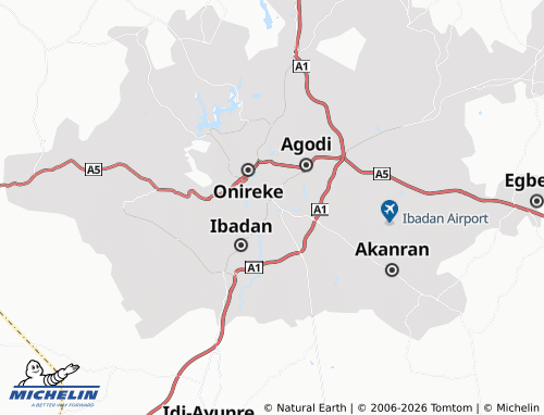 MICHELIN Oranyan map - ViaMichelin