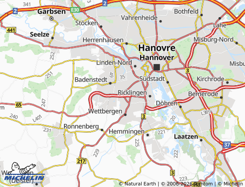 MICHELIN Bornum map - ViaMichelin