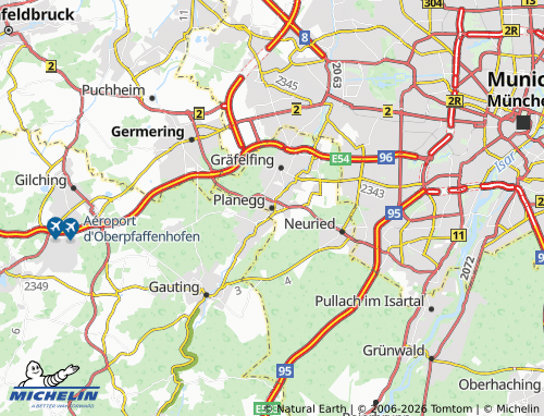 Mapa MICHELIN Planegg - ViaMichelin