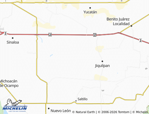 Mapa MICHELIN San Luis Potosí 1 - ViaMichelin