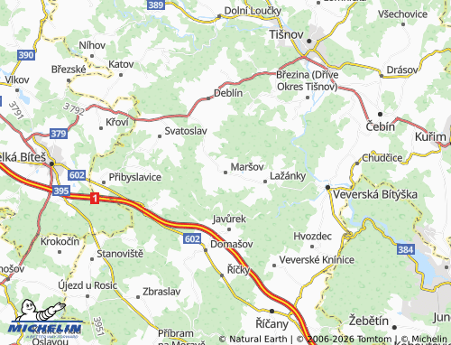 Mapa MICHELIN Maršov - ViaMichelin