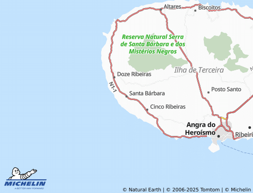 MICHELIN Santa Bárbara map - ViaMichelin