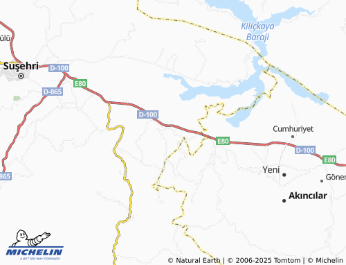 MICHELIN Esenyaka map - ViaMichelin
