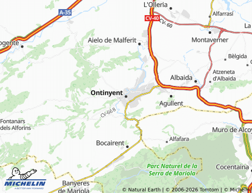 Mappa MICHELIN Ontinyent - ViaMichelin