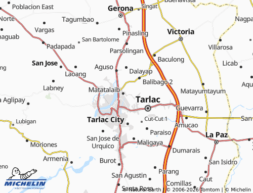 MICHELIN San Nicolas map - ViaMichelin