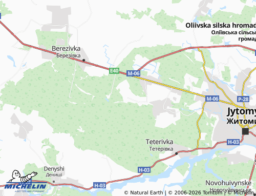 MICHELIN Davydivka map - ViaMichelin